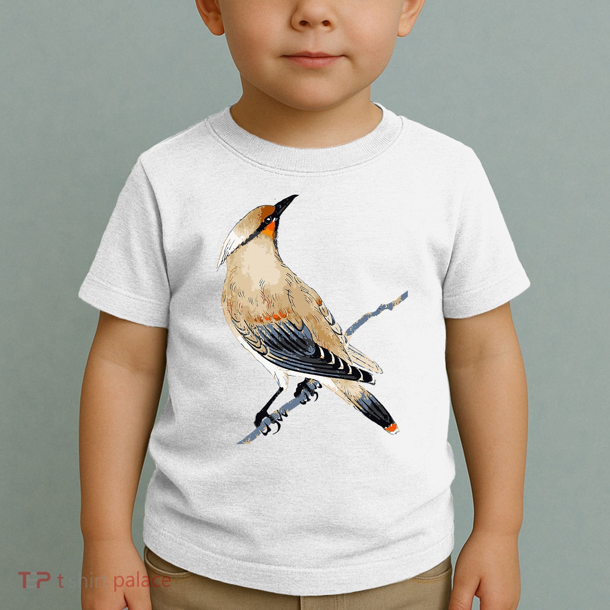 Cedar Waxwing Bird Ornithology Beautiful Songbird Toddler T-Shirt
