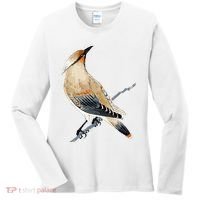 Cedar Waxwing Bird Ornithology Beautiful Songbird Women's Long Sleeve Shirt thumb 0