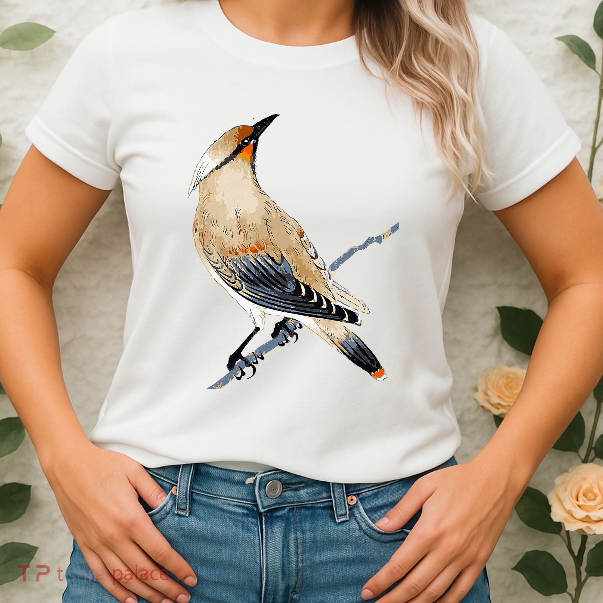 Cedar Waxwing Bird Ornithology Beautiful Songbird Women's T-Shirt