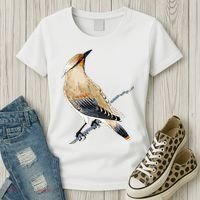 Cedar Waxwing Bird Ornithology Beautiful Songbird Women's T-Shirt thumb 3