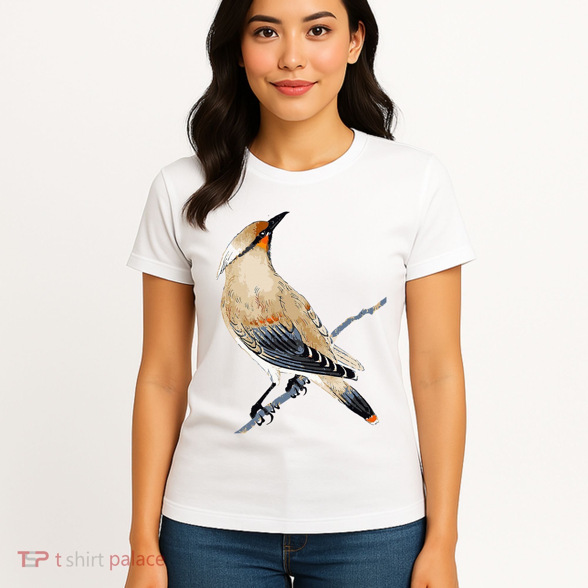 Cedar Waxwing Bird Ornithology Beautiful Songbird Women's T-Shirt