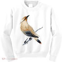Cedar Waxwing Bird Ornithology Beautiful Songbird Kids Sweatshirt thumb 0