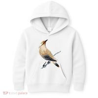 Cedar Waxwing Bird Ornithology Beautiful Songbird Kids Hoodie thumb 0
