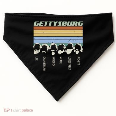 Civil Wars Beards Gettysburg Beard Gift Old School USA-Made Doggie Bandana