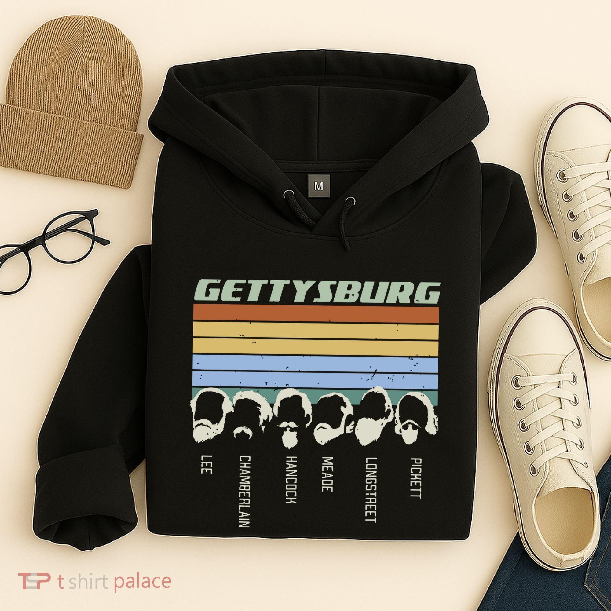 Civil Wars Beards Gettysburg Beard Gift Old School Hoodie