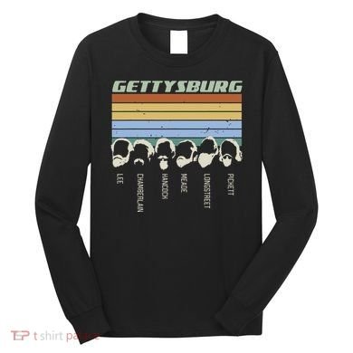 Civil Wars Beards Gettysburg Beard Gift Old School Long Sleeve Shirt