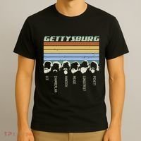 Civil Wars Beards Gettysburg Beard Gift Old School T-Shirt thumb 3