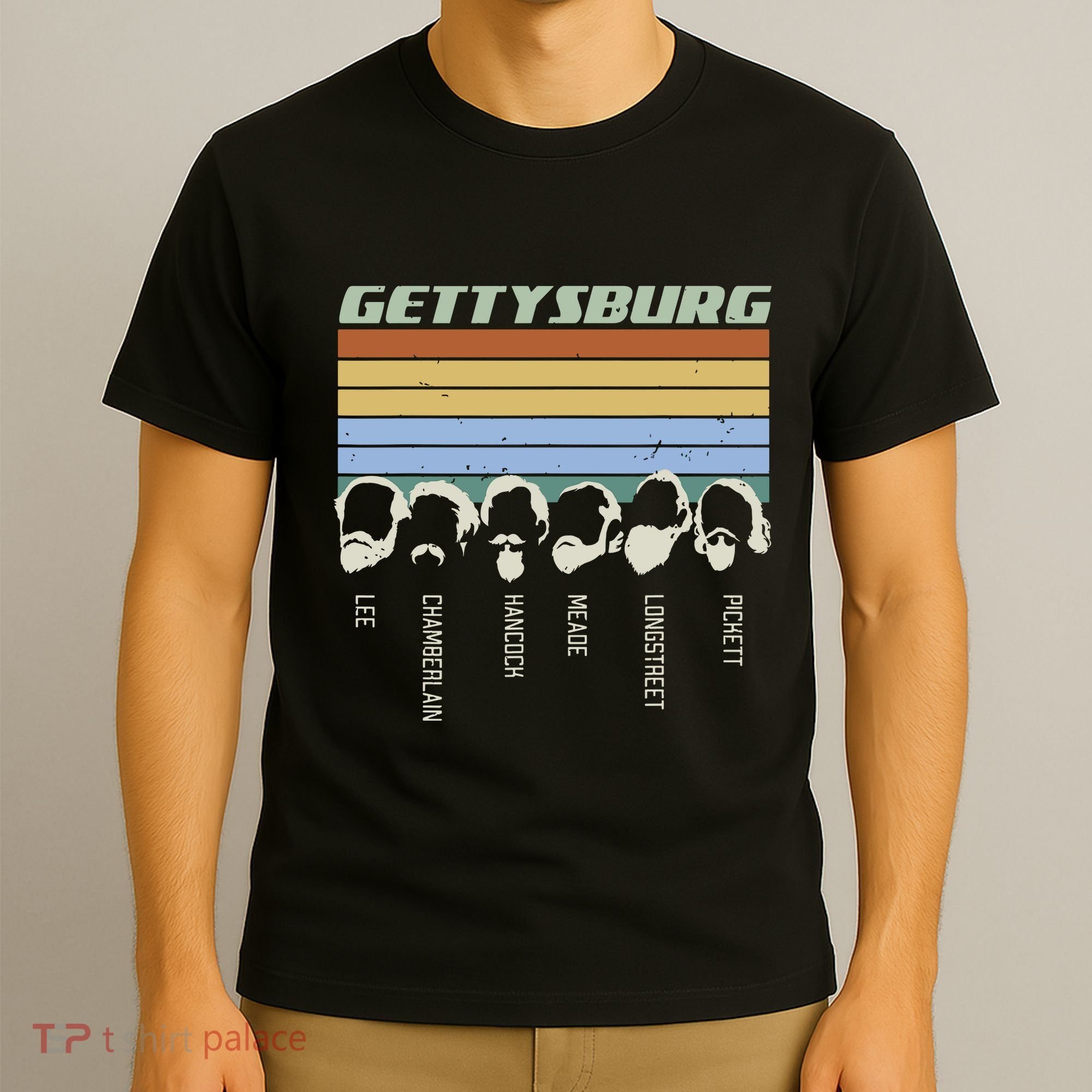 Civil Wars Beards Gettysburg Beard Gift Old School T-Shirt