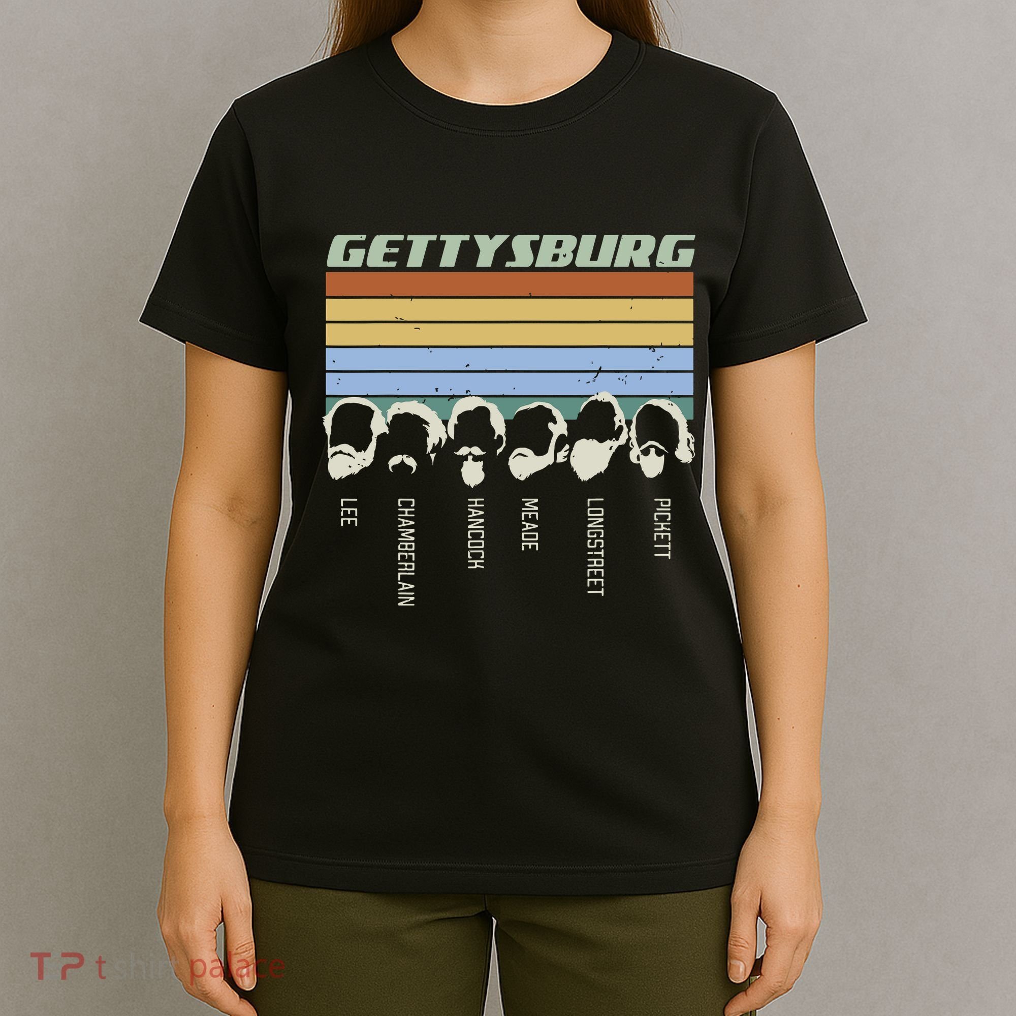 Civil Wars Beards Gettysburg Beard Gift Old School T-Shirt