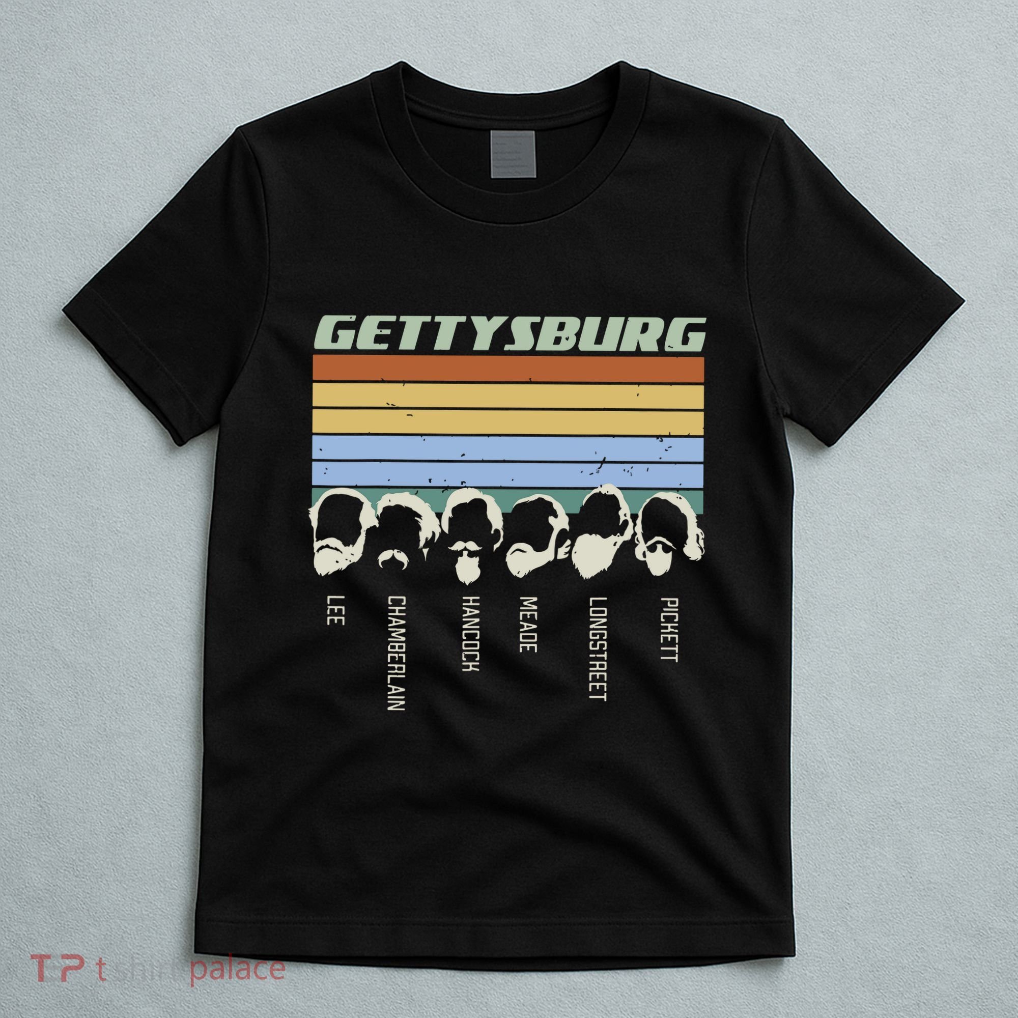 Civil Wars Beards Gettysburg Beard Gift Old School T-Shirt