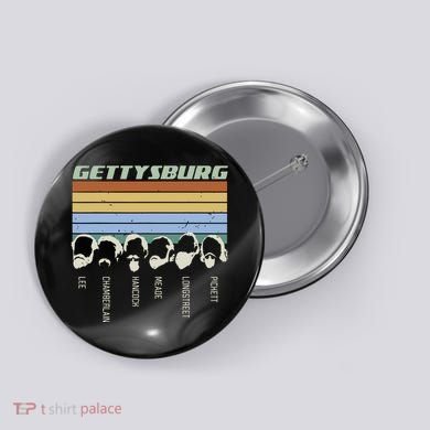 Civil Wars Beards Gettysburg Beard Gift Old School Button