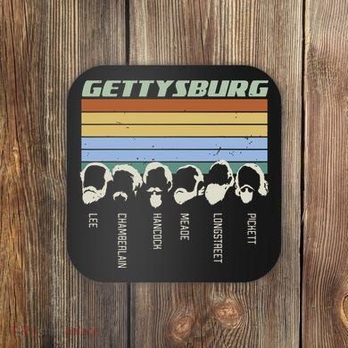 Civil Wars Beards Gettysburg Beard Gift Old School Coaster