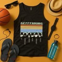 Civil Wars Beards Gettysburg Beard Gift Old School Tank Top thumb 4