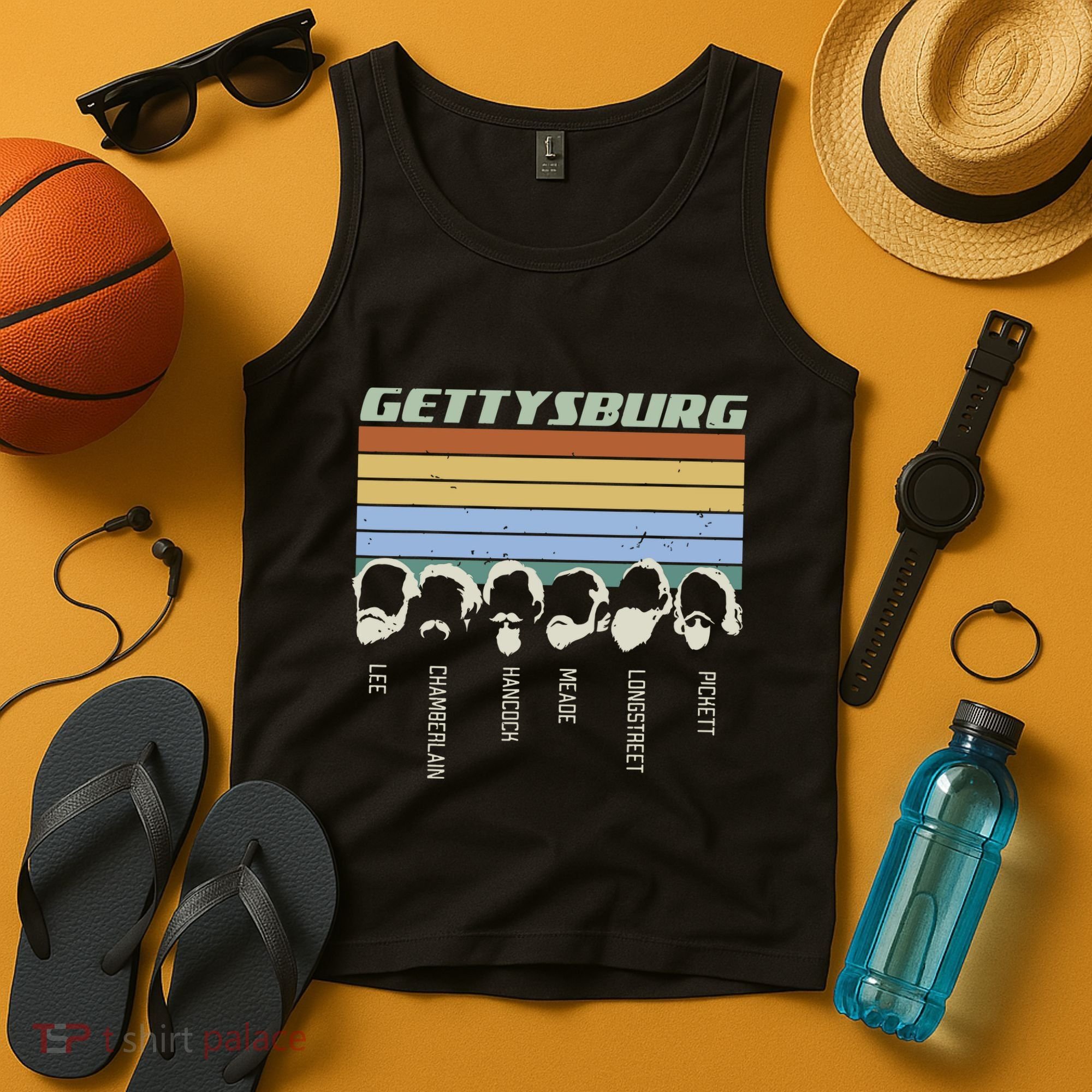 Civil Wars Beards Gettysburg Beard Gift Old School Tank Top