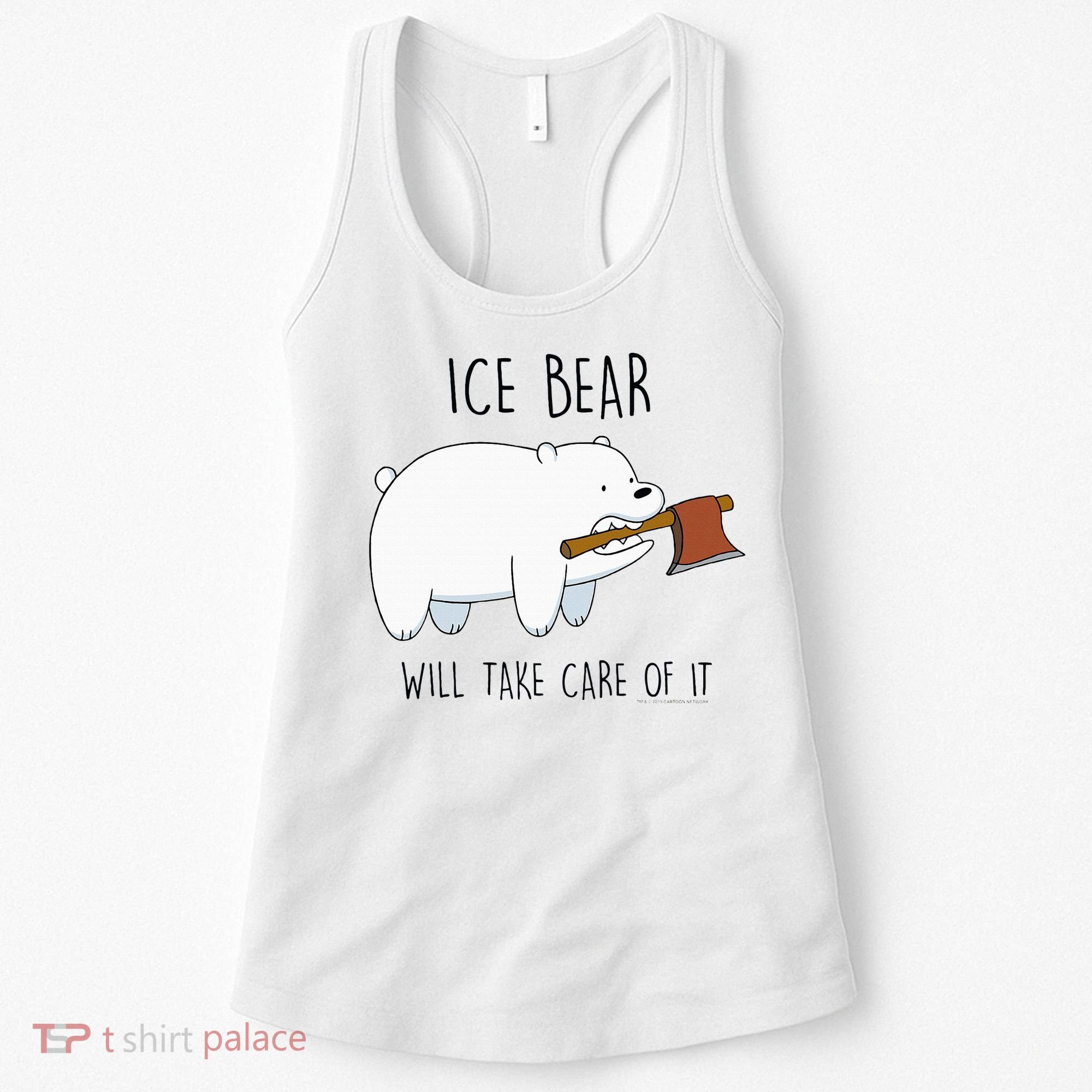 Cn We Bare Bears Ice Bear Will Take Care Of It Women's Tank Top
