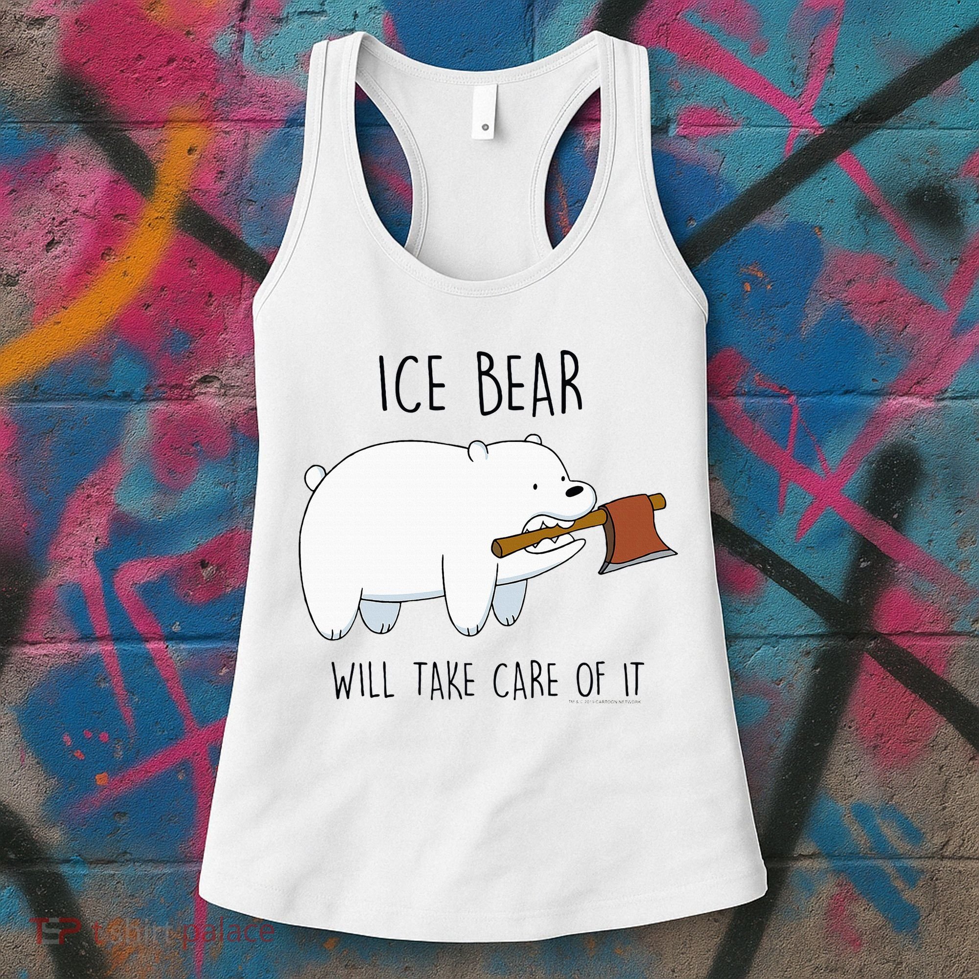 Cn We Bare Bears Ice Bear Will Take Care Of It Women's Tank Top