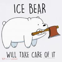 Cn We Bare Bears Ice Bear Will Take Care Of It Women's Tank Top thumb 5