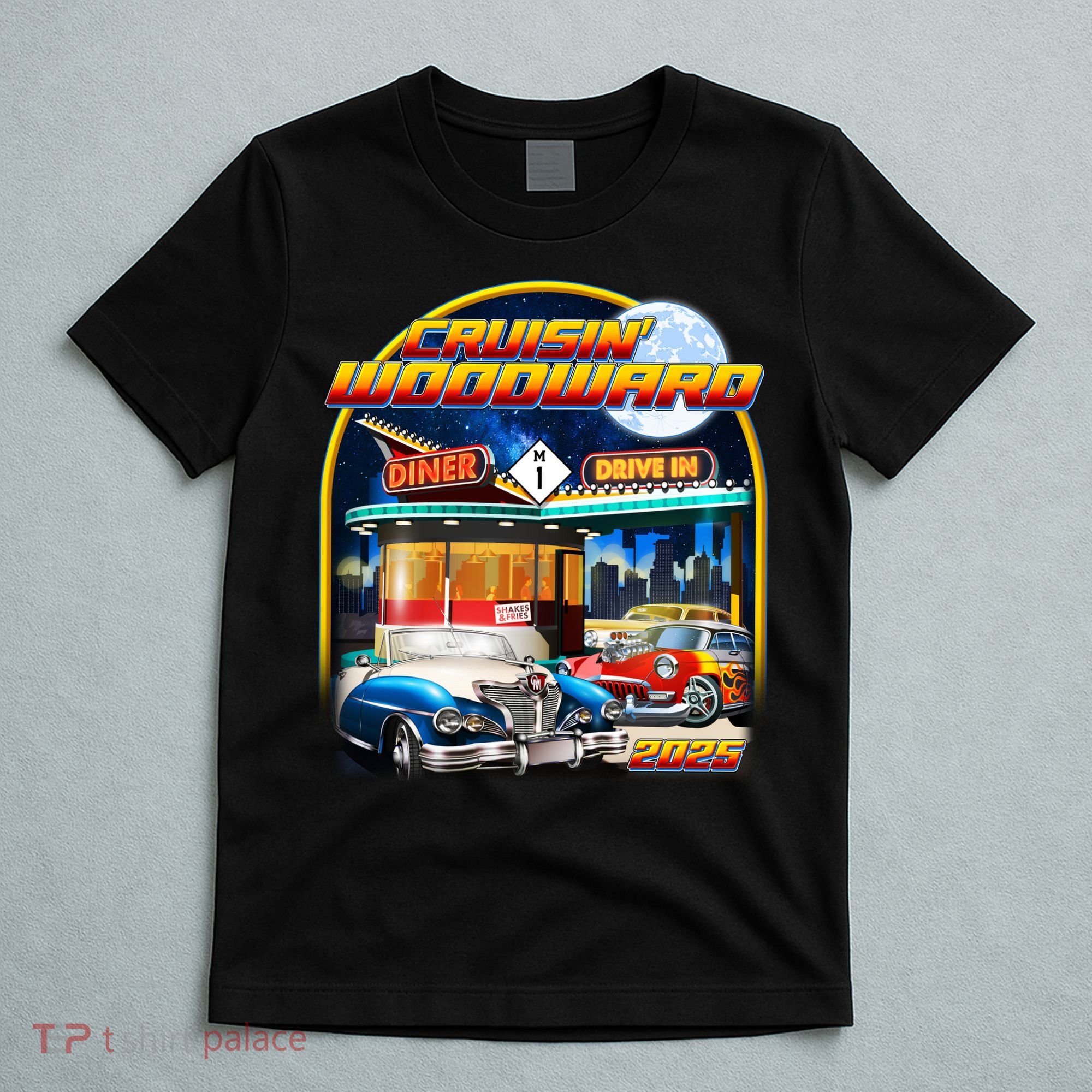 Cruisin Woodward Classic Cars Drive In Diner 2025 T-Shirt