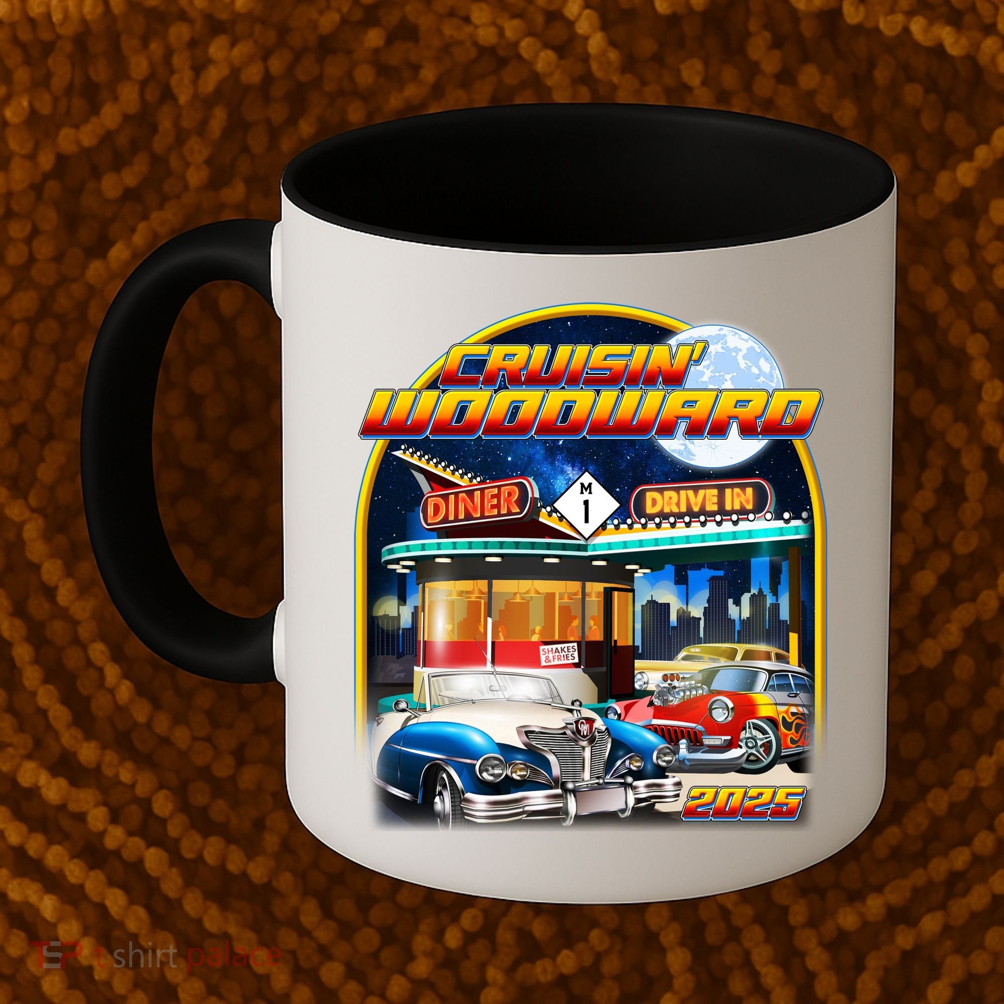 Cruisin Woodward Classic Cars Drive In Diner 2025 Coffee Mug