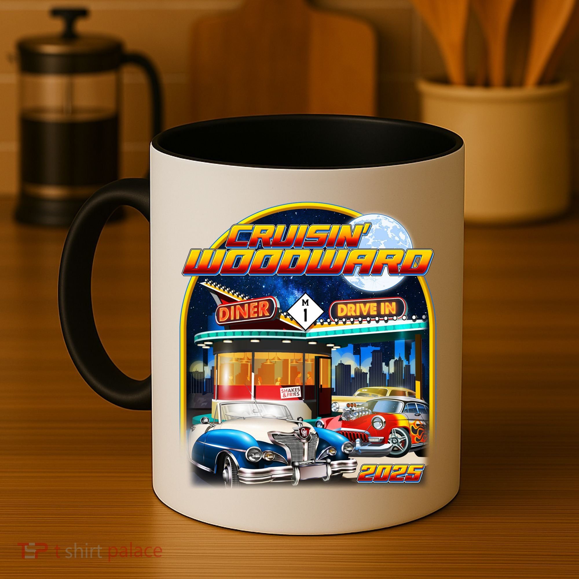 Cruisin Woodward Classic Cars Drive In Diner 2025 Coffee Mug