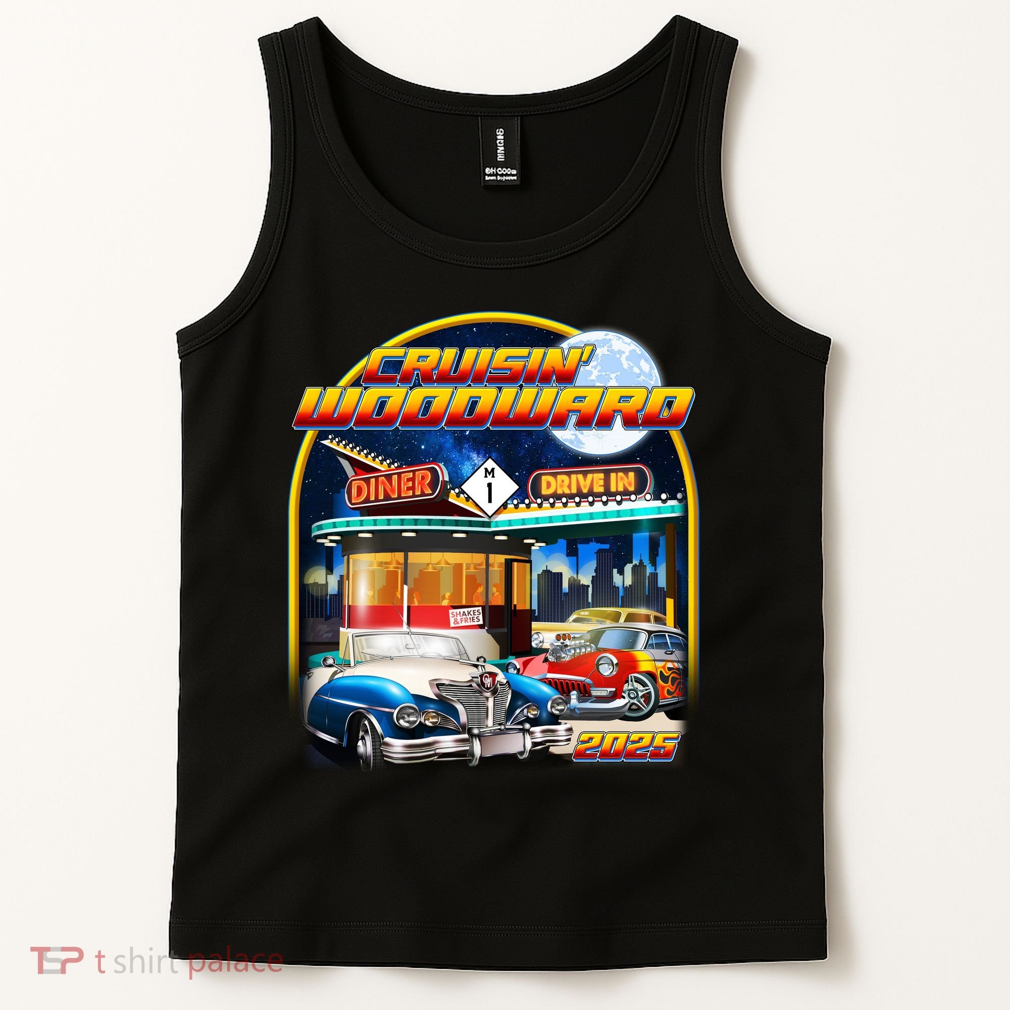 Cruisin Woodward Classic Cars Drive In Diner 2025 Tank Top