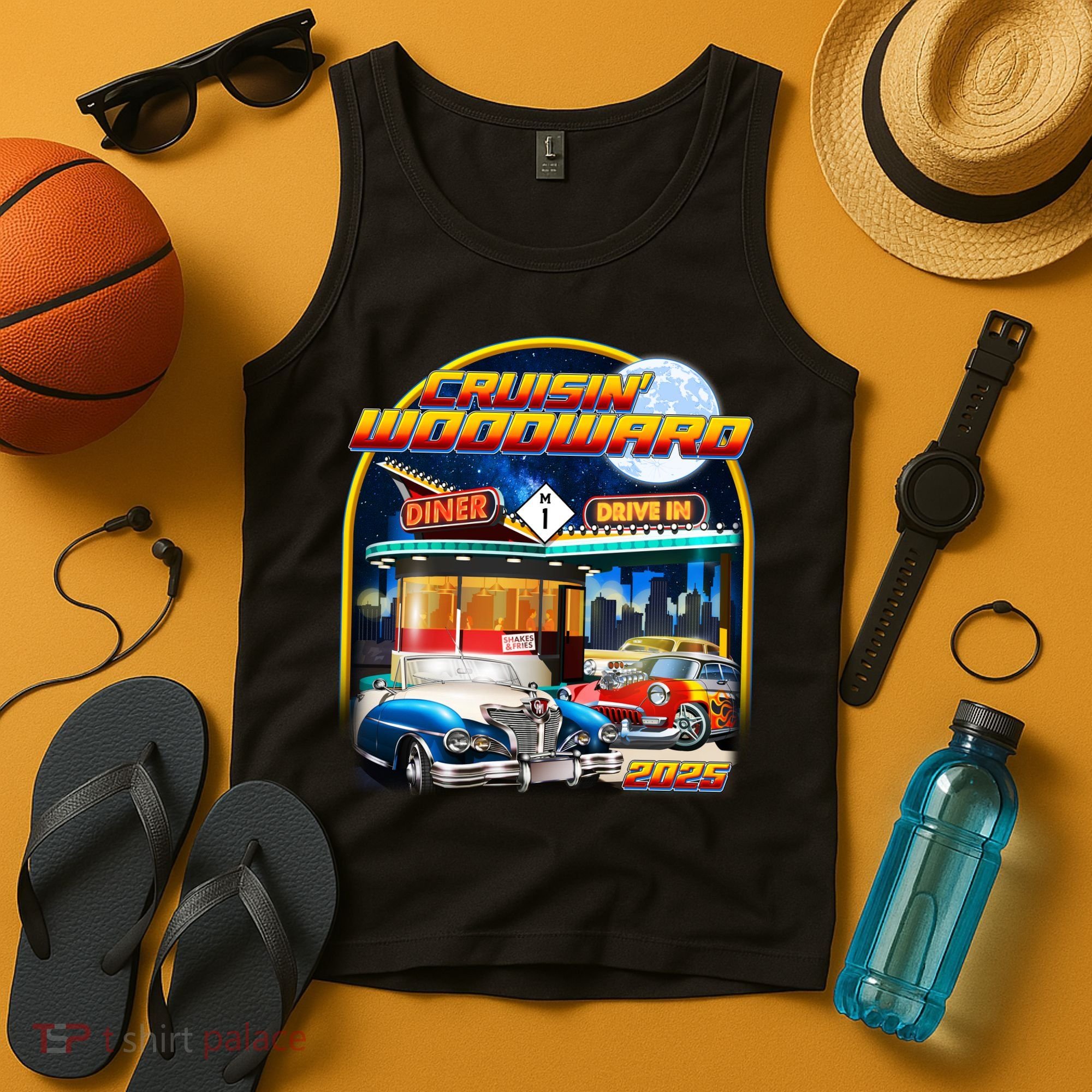 Cruisin Woodward Classic Cars Drive In Diner 2025 Tank Top