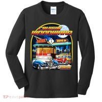 Cruisin Woodward Classic Cars Drive In Diner 2025 Kids Long Sleeve Shirt thumb 0
