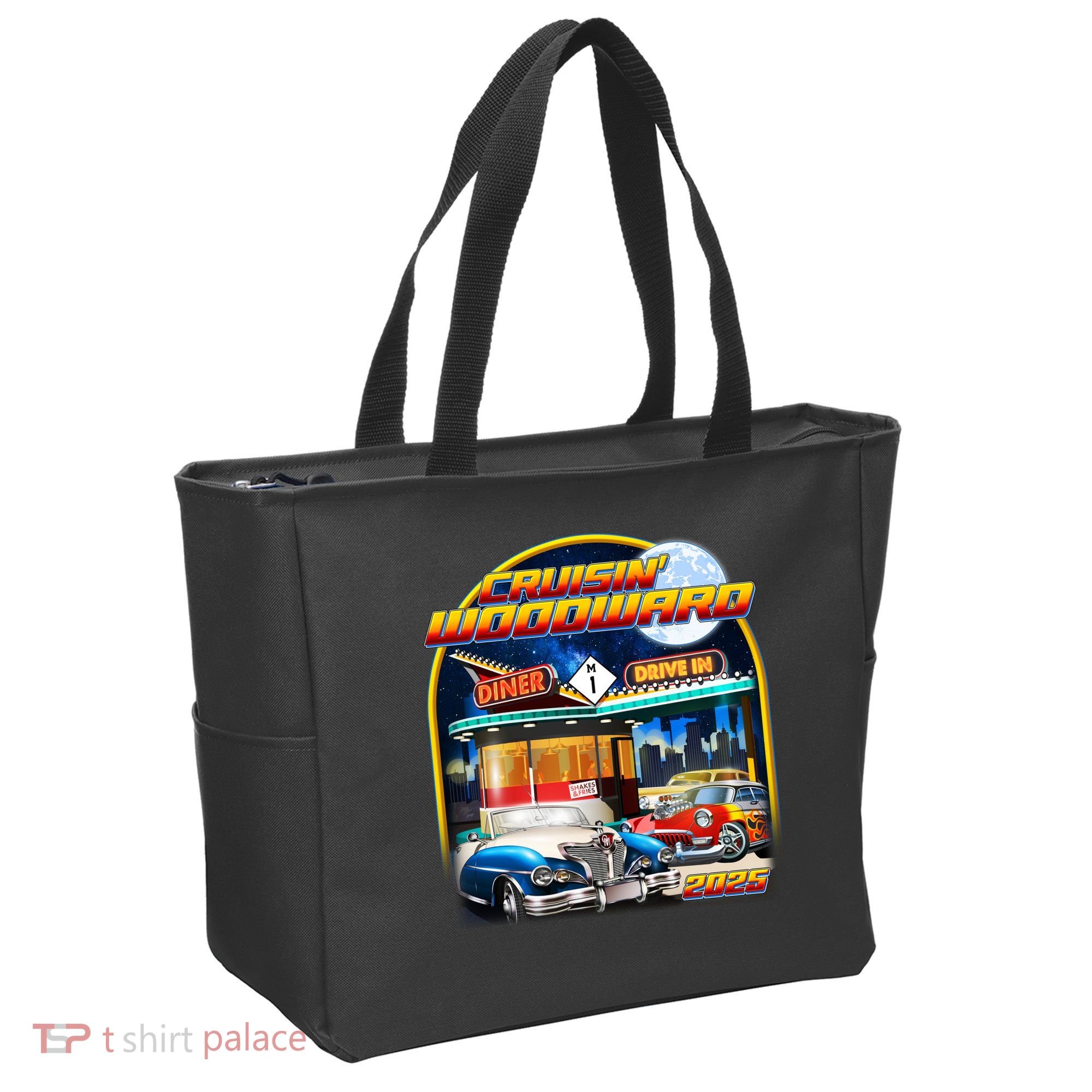 Cruisin Woodward Classic Cars Drive In Diner 2025 Tote Bag