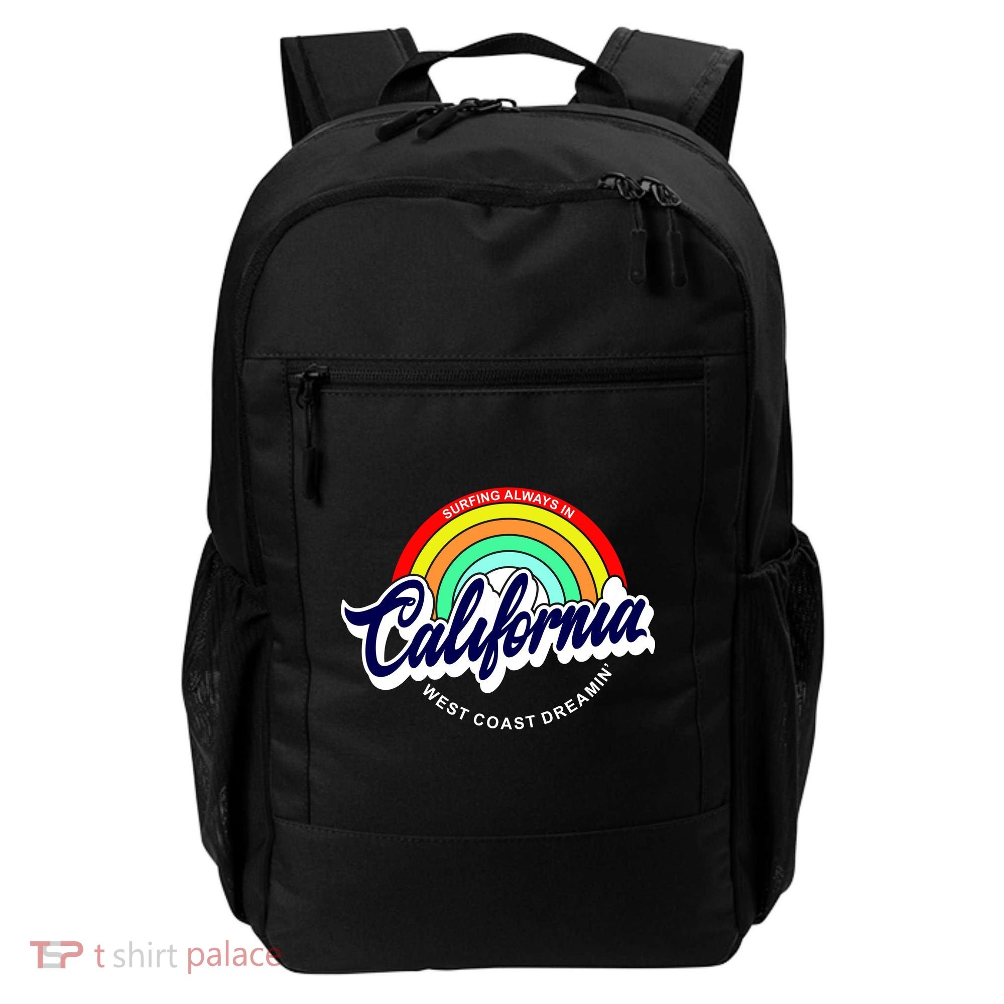 California West Coast Dreamin Retro Rainbow Backpack
