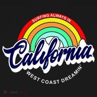 California West Coast Dreamin Retro Rainbow Backpack thumb 2
