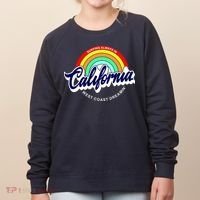 California West Coast Dreamin Retro Rainbow Women's Sweatshirt thumb 0