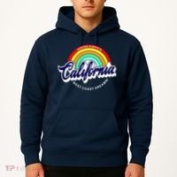 California West Coast Dreamin Retro Rainbow Hoodie thumb 2
