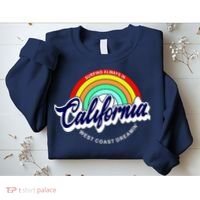 California West Coast Dreamin Retro Rainbow Sweatshirt thumb 2