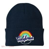 California West Coast Dreamin Retro Rainbow Beanie thumb 0