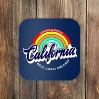 California West Coast Dreamin Retro Rainbow Coaster thumb 0