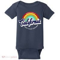 California West Coast Dreamin Retro Rainbow Baby Bodysuit thumb 0