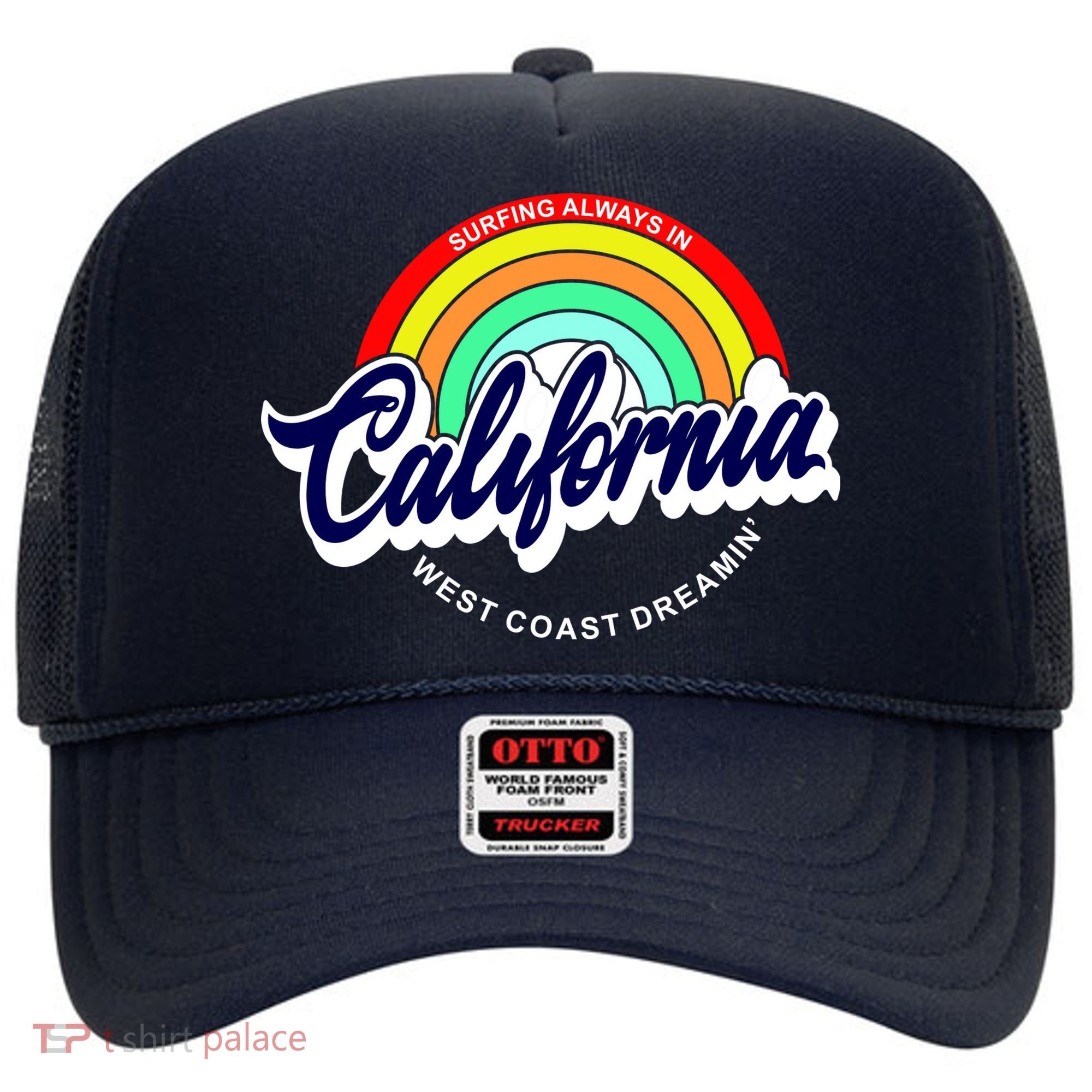California West Coast Dreamin Retro Rainbow Hat