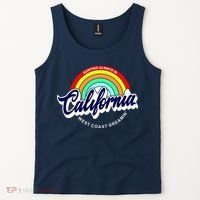 California West Coast Dreamin Retro Rainbow Tank Top thumb 2