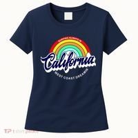 California West Coast Dreamin Retro Rainbow Women's T-Shirt thumb 0