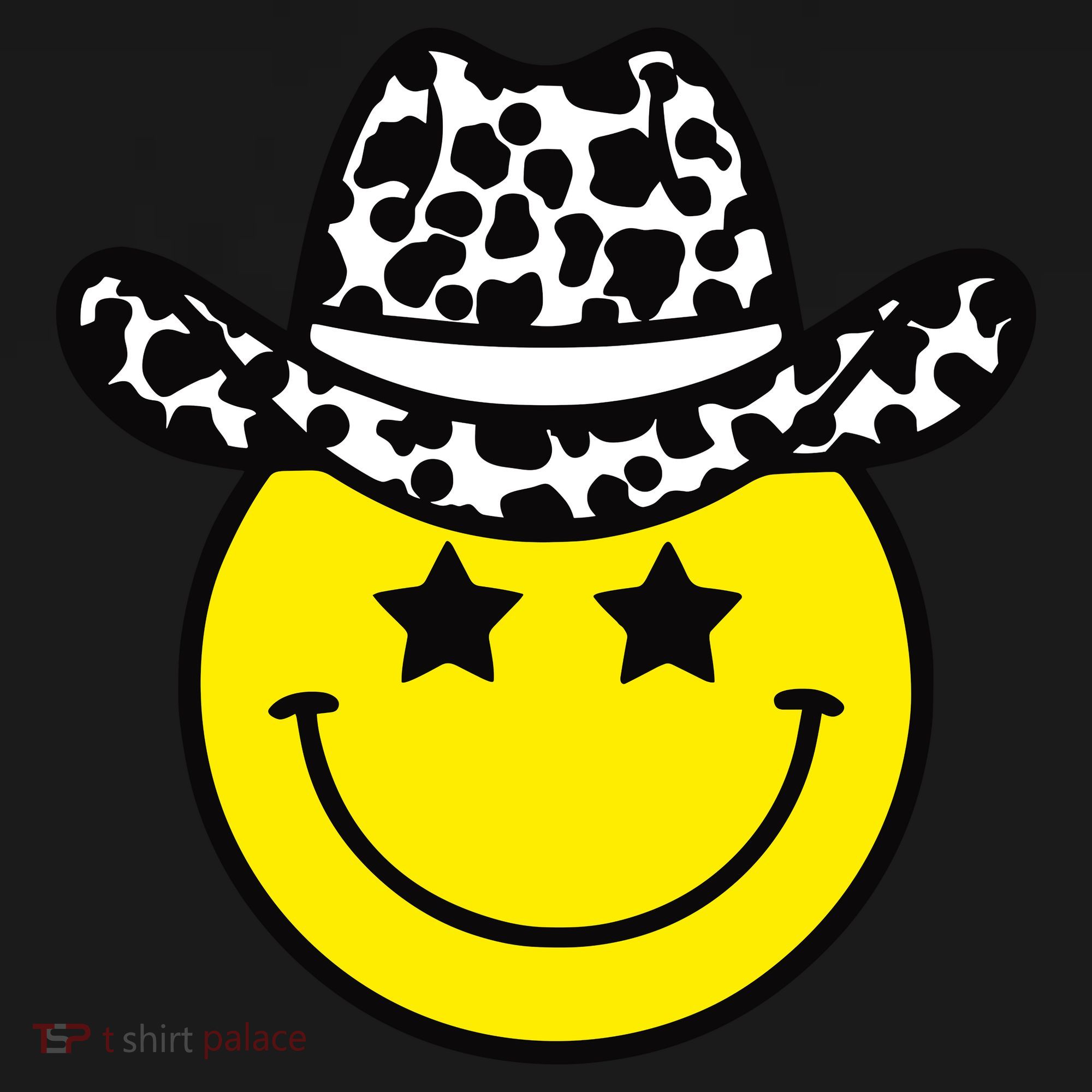 Cute Western Country Cowgirl Hat Star Yellow Smile Face Girl Toddler Hoodie