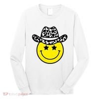 Cute Western Country Cowgirl Hat Star Yellow Smile Face Girl Long Sleeve Shirt thumb 0