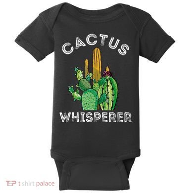 Cactus Whisperer Cacti Gardener Succulent Garden Plants Baby Bodysuit