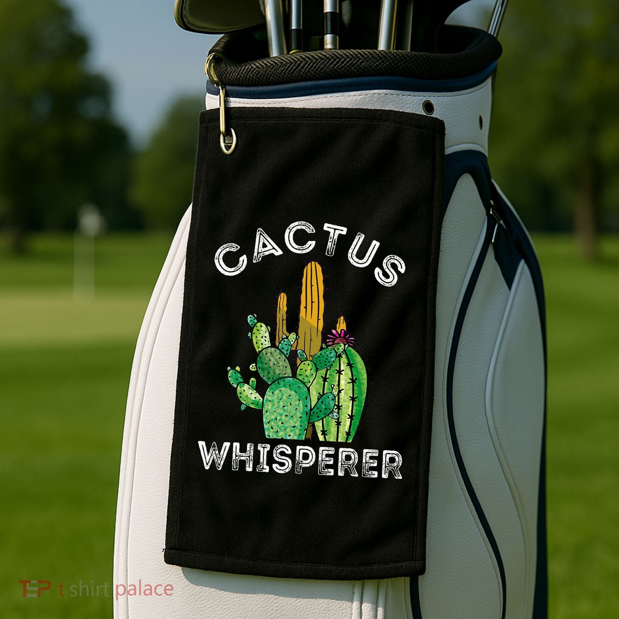 Cactus Whisperer Cacti Gardener Succulent Garden Plants Golf Towel