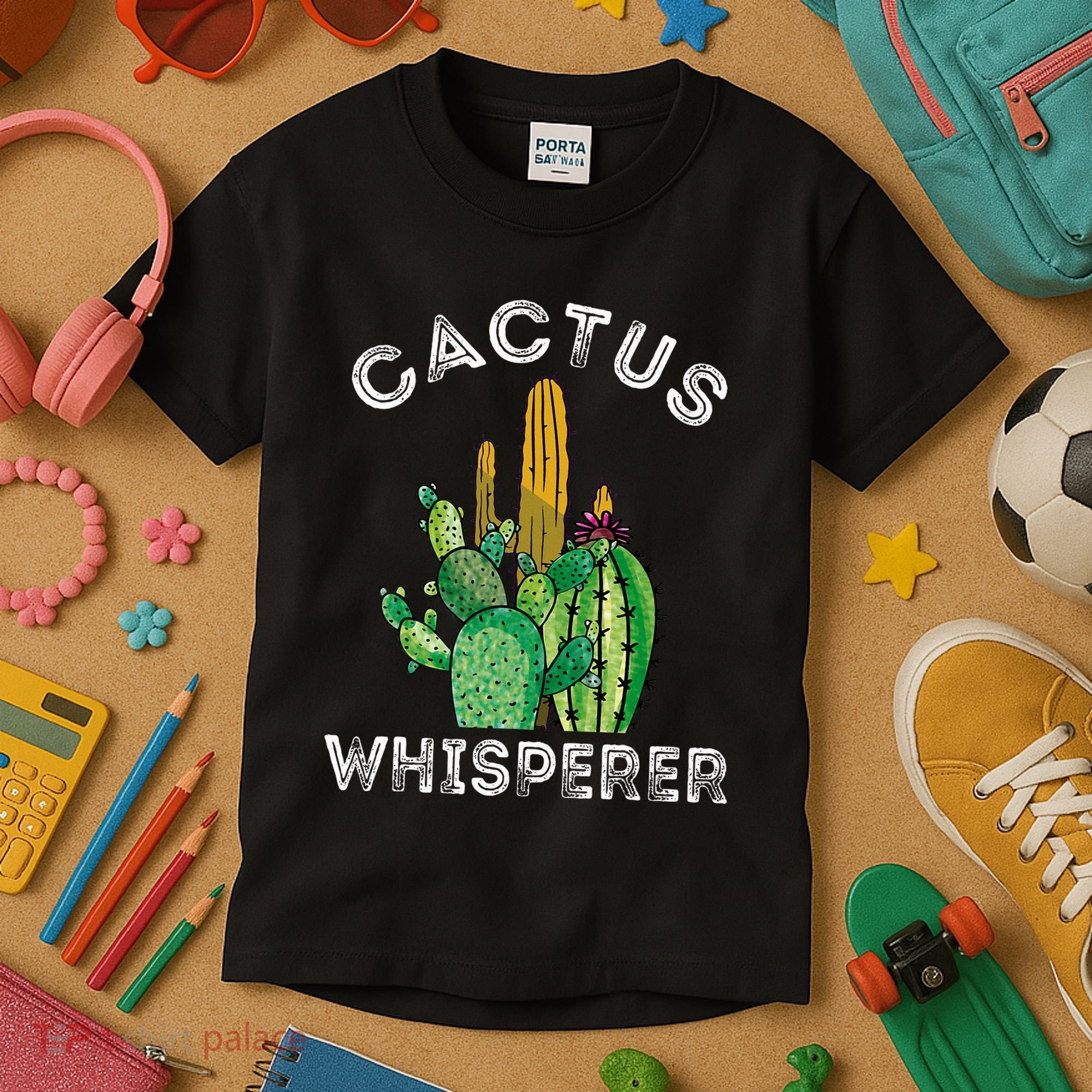 Cactus Whisperer Cacti Gardener Succulent Garden Plants Kids T-Shirt