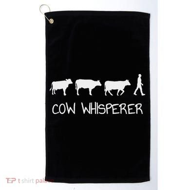 Cow Whisperer Golf Towel