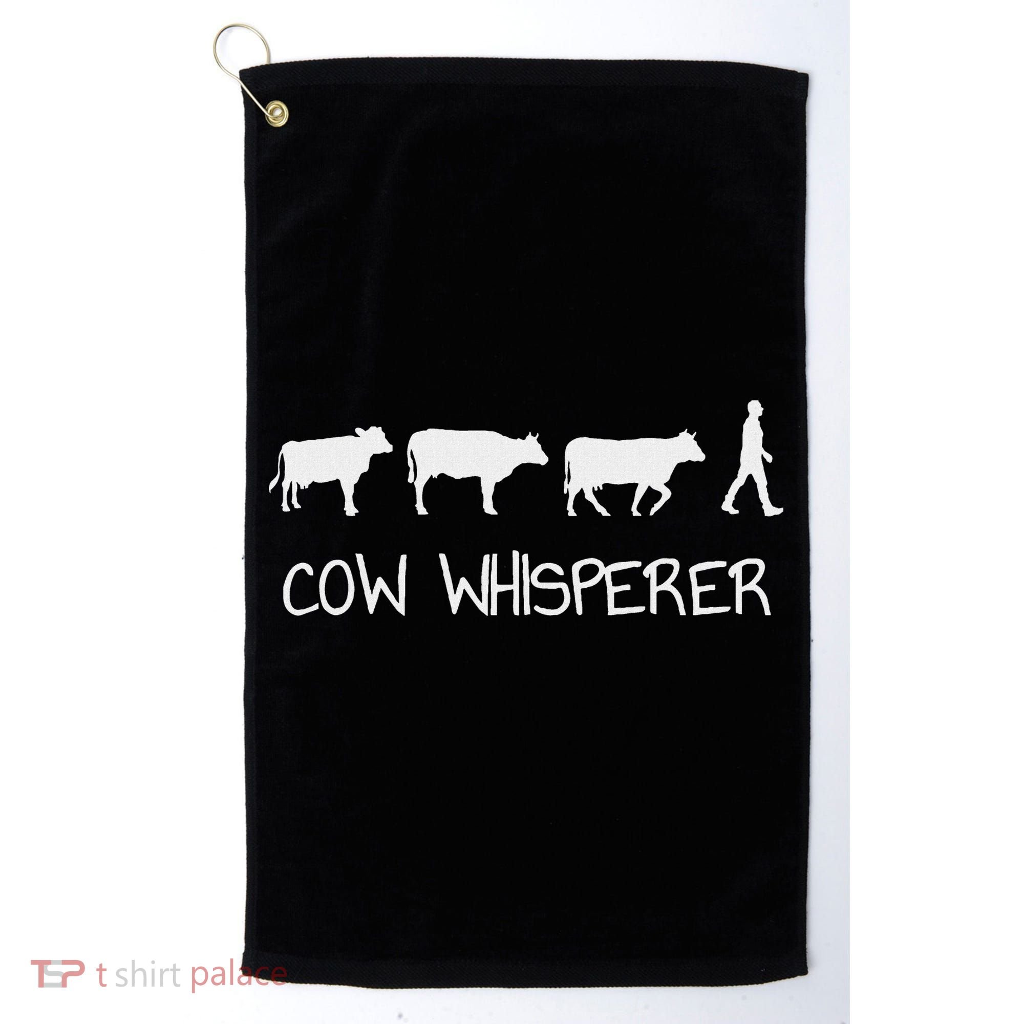 Cow Whisperer Golf Towel