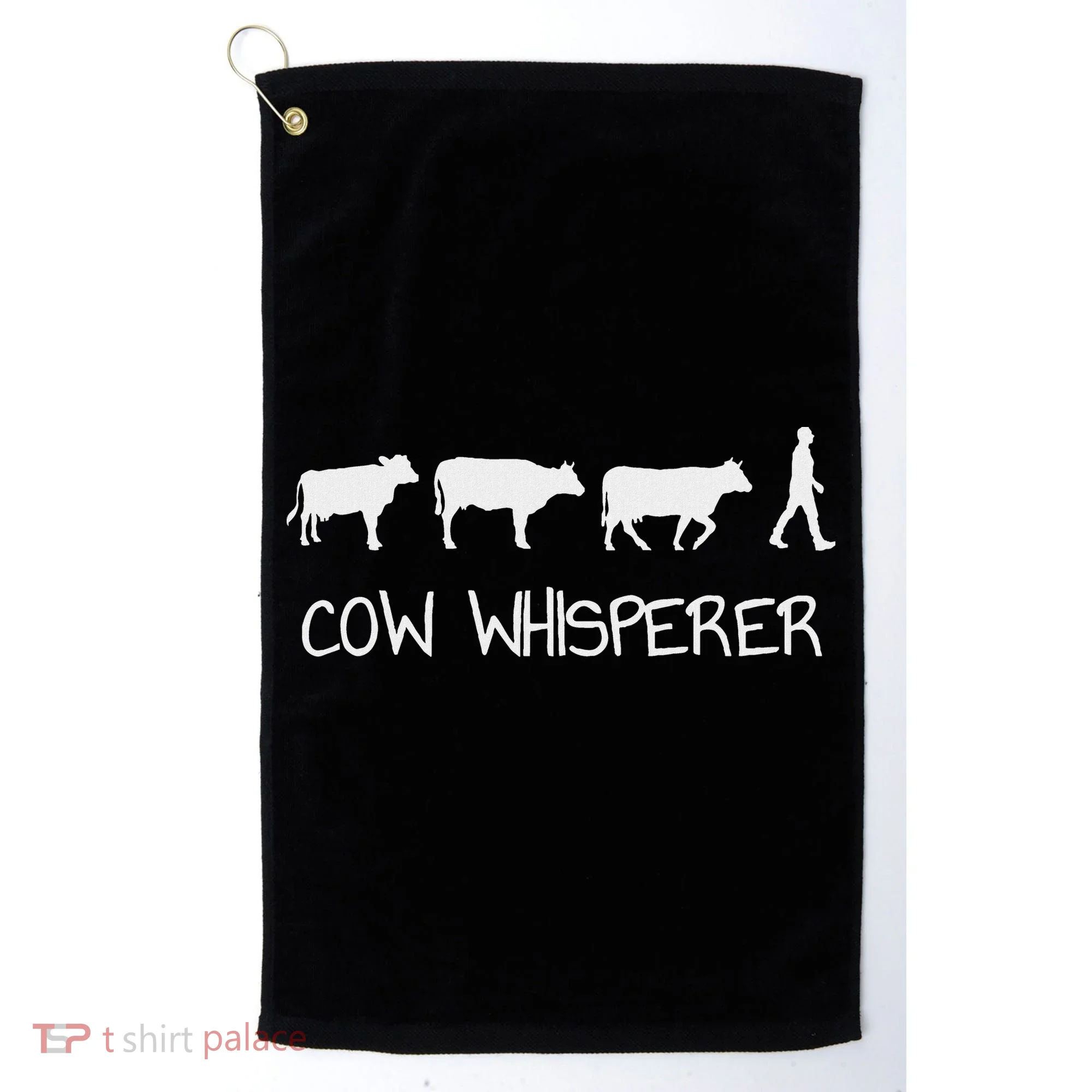 Cow Whisperer Golf Towel