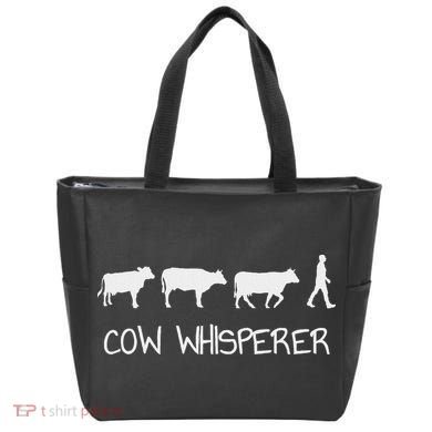 Cow Whisperer Tote Bag