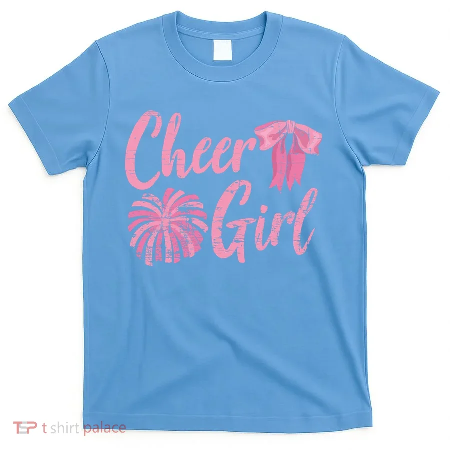 Cheering Women Cheer Girls Cheerleading Cheerleader Gift T-Shirt