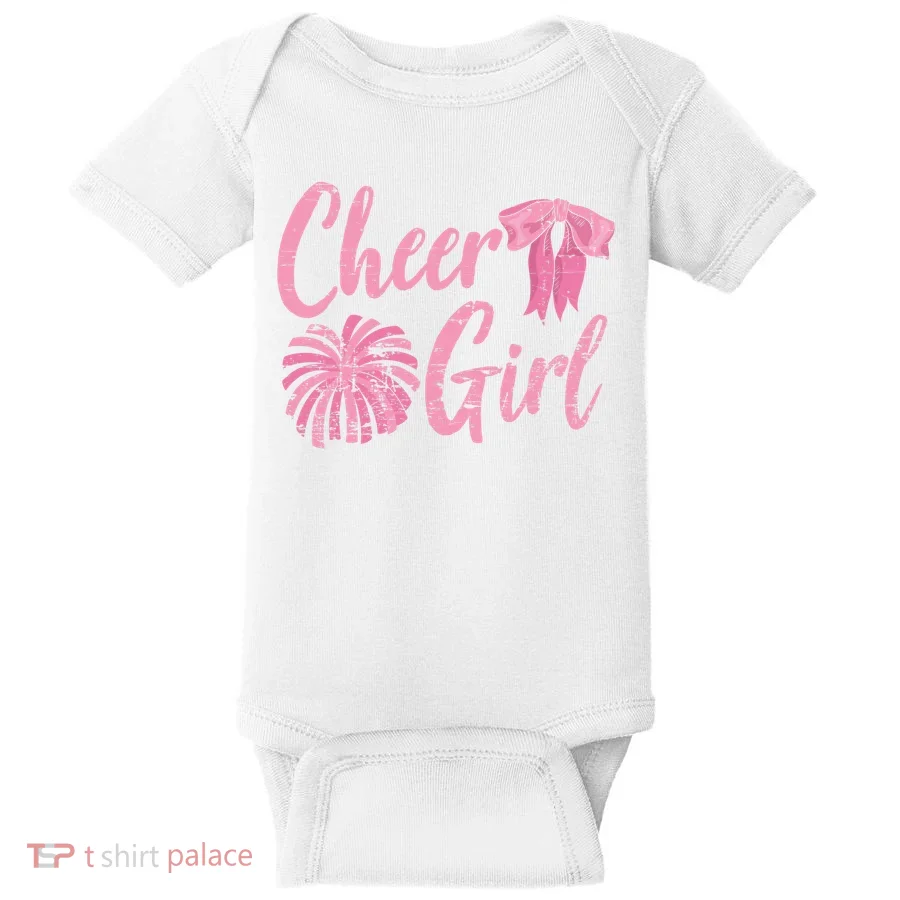 Cheering Women Cheer Girls Cheerleading Cheerleader Gift Baby Bodysuit